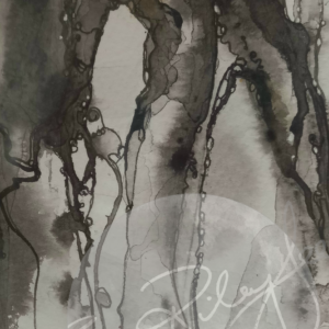 Sue Gee - EROSION - indian ink