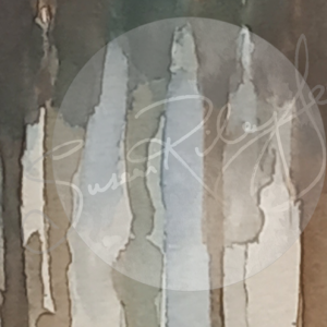 sue gee - long reflection - watercolour